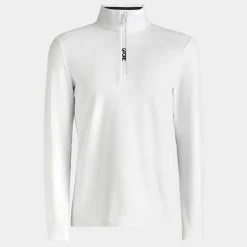 Mid Layers-G/FORE Brushed Back Tech Quarter Zip Pullover