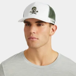 Hats-G/FORE Camo Skull & Tees Interlock Knit Tall Trucker Hat
