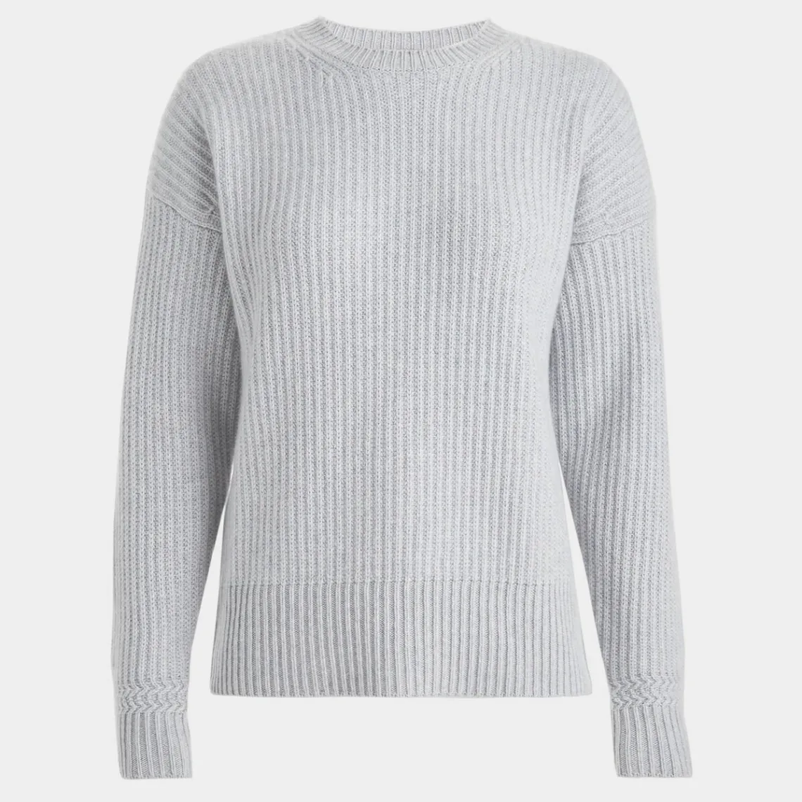 Sweaters-G/FORE Cashmere Side Zip Ribbed Crewneck Sweater