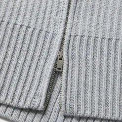 Sweaters-G/FORE Cashmere Side Zip Ribbed Crewneck Sweater