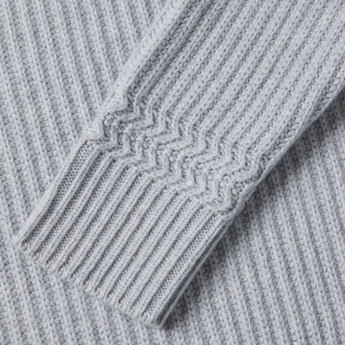 Sweaters-G/FORE Cashmere Side Zip Ribbed Crewneck Sweater