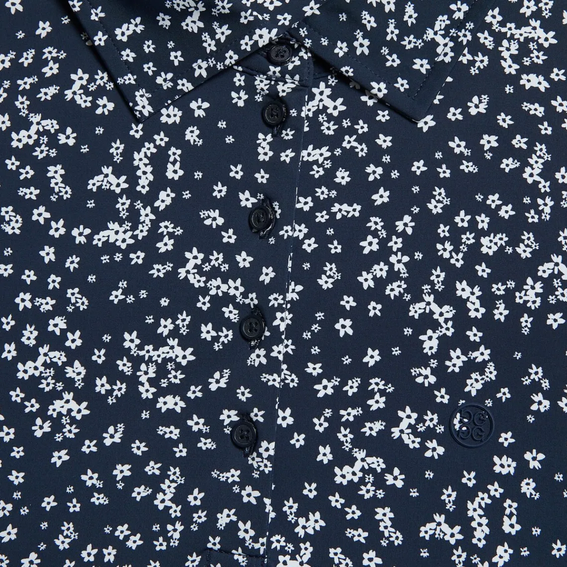 Polos-G/FORE Cherry Blossom Silky Tech Nylon Sleeveless Polo