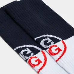 Socks-G/FORE Circle G Ribbed Compression Crew Sock