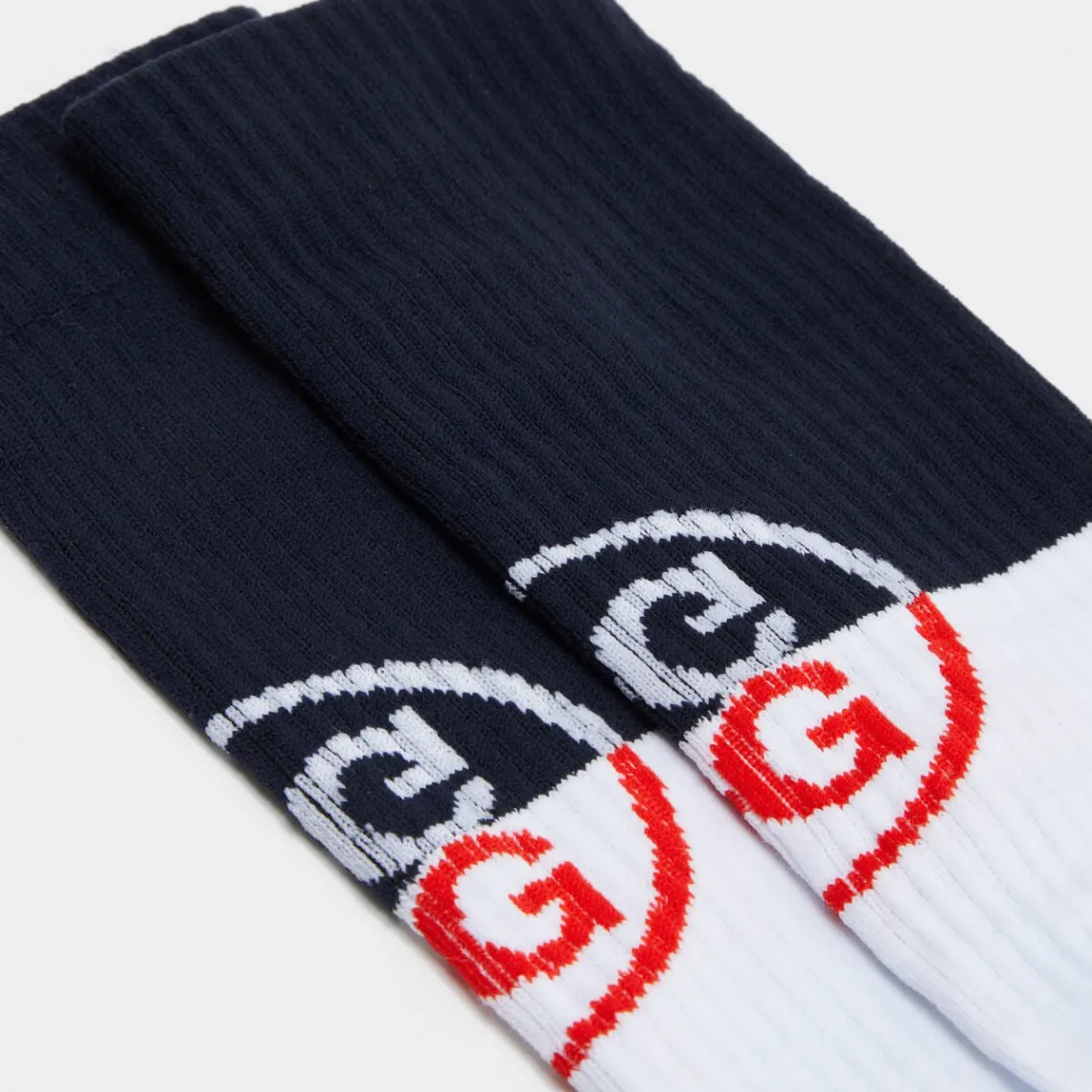 Socks-G/FORE Circle G Ribbed Compression Crew Sock
