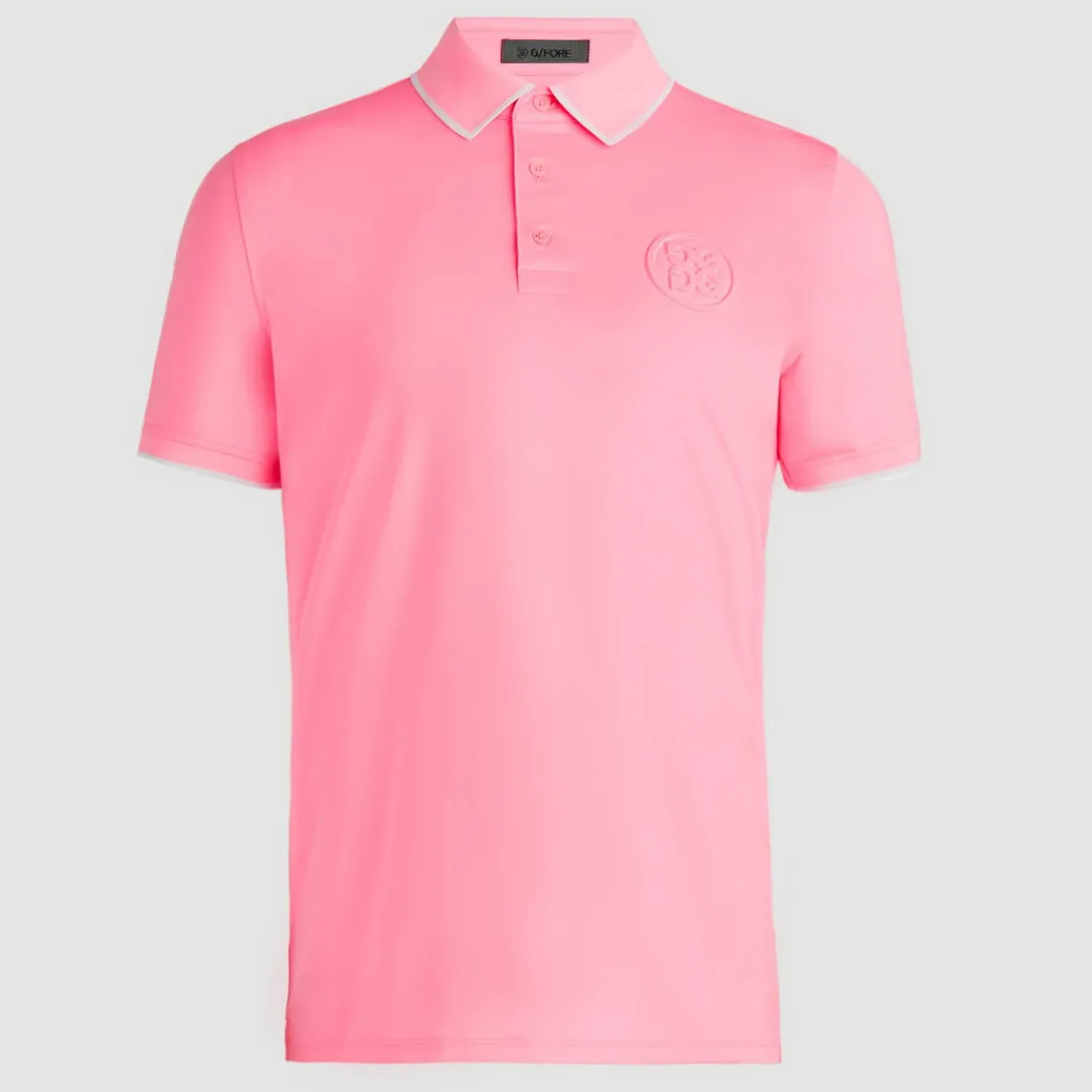 Polos & Shirts-G/FORE Circle G's Embossed Tech Jersey Banded Sleeve Polo