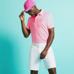 Polos & Shirts-G/FORE Circle G's Embossed Tech Jersey Banded Sleeve Polo