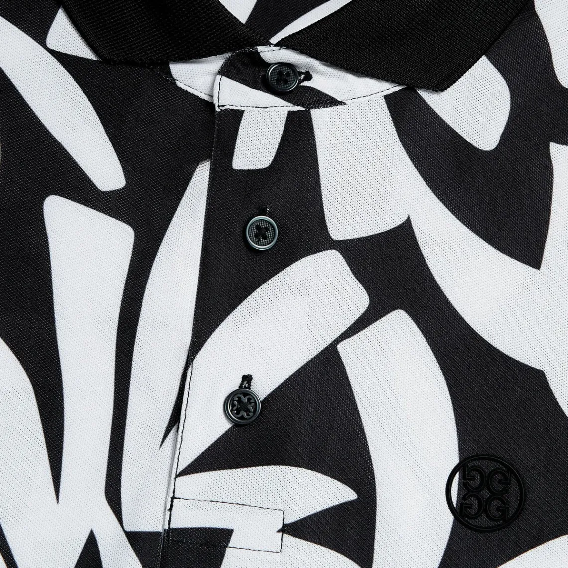 Polos & Shirts-G/FORE Contrast Palm Tech Pique Modern Spread Collar Polo