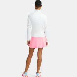 Mid Layers-G/FORE Contrast Piping Silky Tech Nylon Full Zip Layer