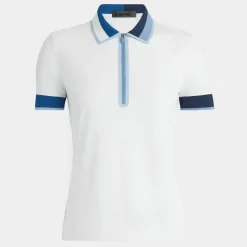 Polos-G/FORE Contrast Quarter Zip Tech Pique Polo