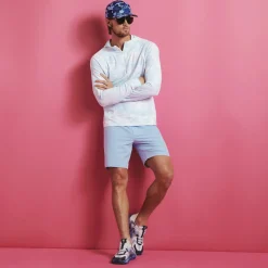 Mid Layers-G/FORE Exploded Icon Camo Hooded Luxe Quarter Zip Mid Layer