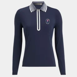 Polos-G/FORE Limited Edition 2024 U.S. Open Silky Tech Nylon Zip Polo