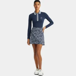 Polos-G/FORE Limited Edition 2024 U.S. Open Silky Tech Nylon Zip Polo