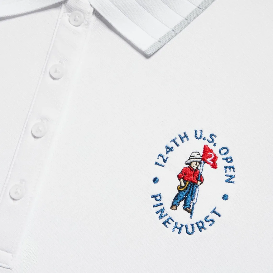 Polos-G/FORE Limited Edition 2024 U.S. Open Pleated Collar Tech Pique Sleeveless Polo