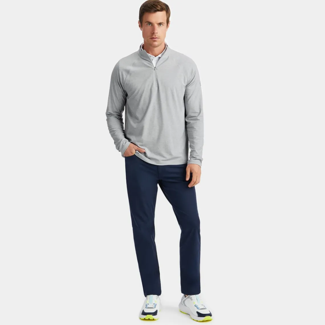 Mid Layers-G/FORE Luxe Quarter Zip Mid Layer