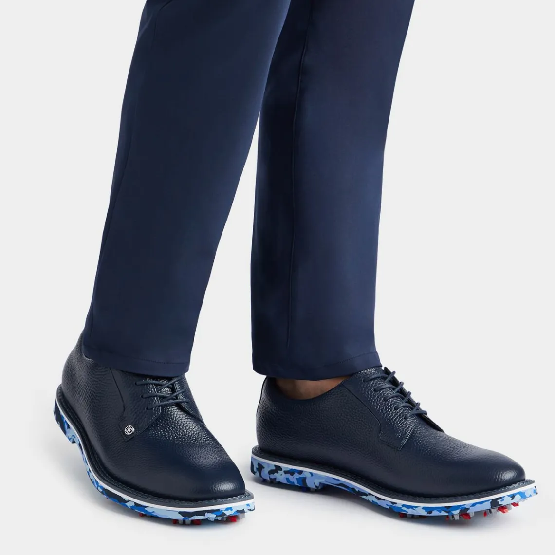 Golf Shoes-G/FORE Men's G/Lock Gallivanter Pebble Leather Camo Golf Shoe