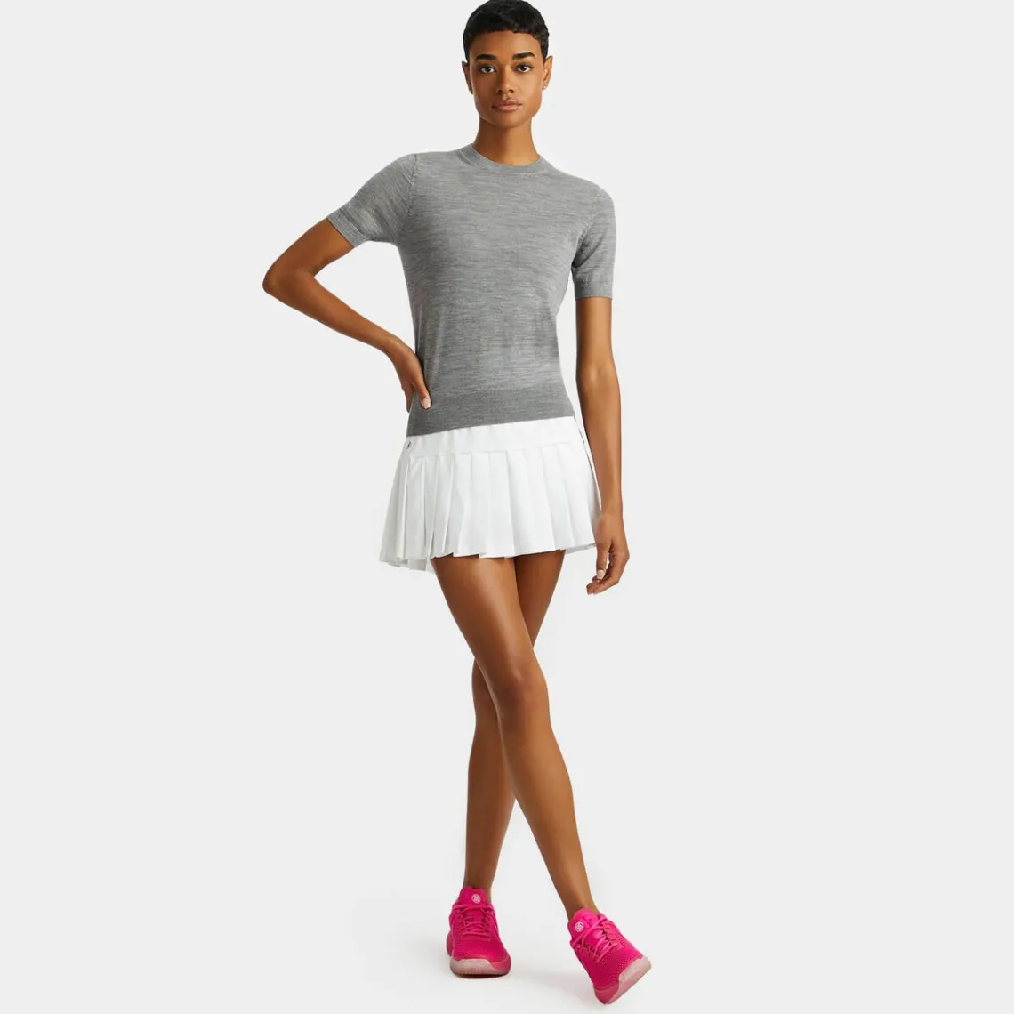 Sweaters-G/FORE Merino Wool Easy Care Short Sleeve Ops Sweater