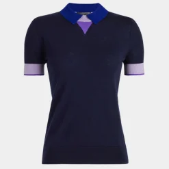 Sweaters-G/FORE Merino Wool Layered Short Sleeve Sweater Polo