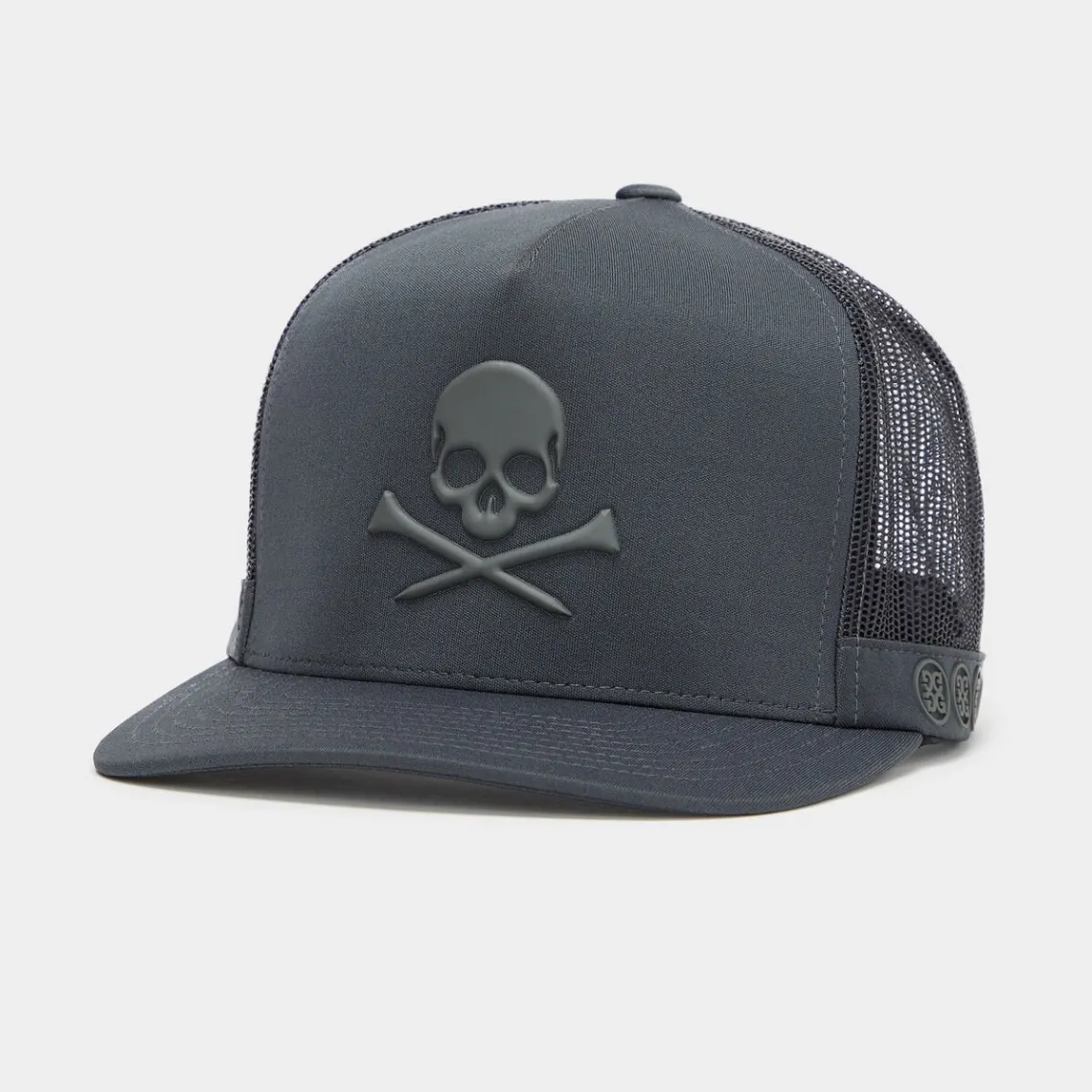 Hats-G/FORE Monochrome Skull & Tees Interlock Knit Tall Trucker Hat