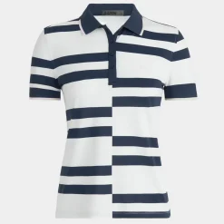 Polos-G/FORE Offset Stripe Tech Pique Polo