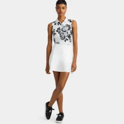 Polos-G/FORE Photo Floral Tech Jersey Sleeveless Polo