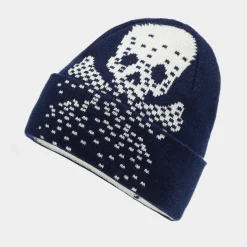 Hats-G/FORE Pixelated Skull & Tees Cashmere Merino Wool Beanie