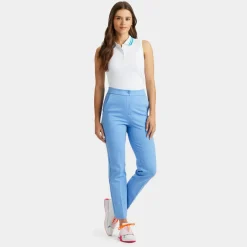 Polos-G/FORE Pleated Collar Silky Tech Nylon Sleeveless Polo