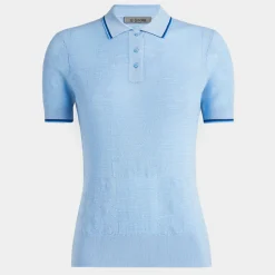 Sweaters-G/FORE Pointelle Merino Wool Blend Short Sleeve Sweater