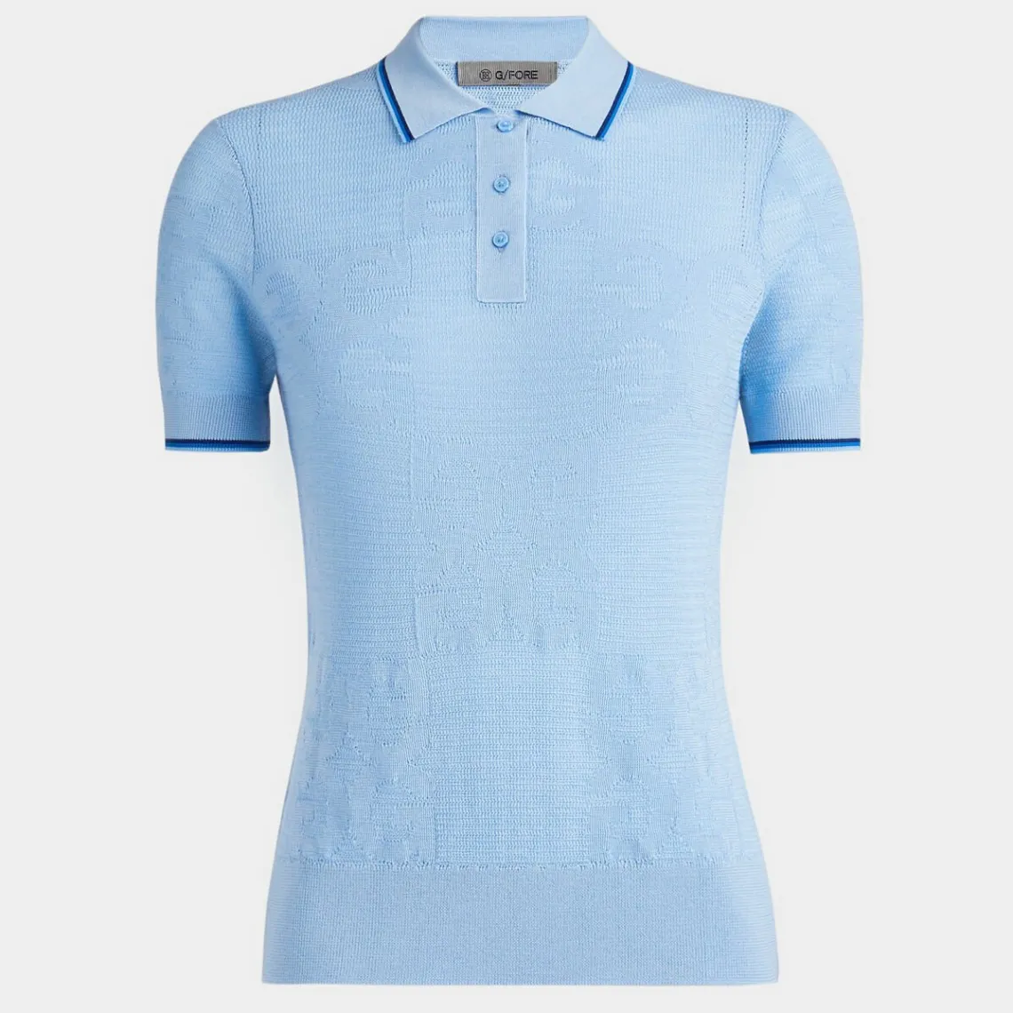 Sweaters-G/FORE Pointelle Merino Wool Blend Short Sleeve Sweater