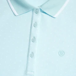 Polos-G/FORE Polkadot Jacquard Sleeveless Polo