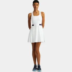 Skorts & Dresses-G/FORE Racerback Stretch Ops Pleated Tennis Dress With Short
