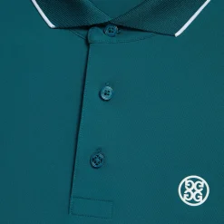 Polos & Shirts-G/FORE Rib Collar Tech Pique Modern Spread Collar Banded Sleeve Polo
