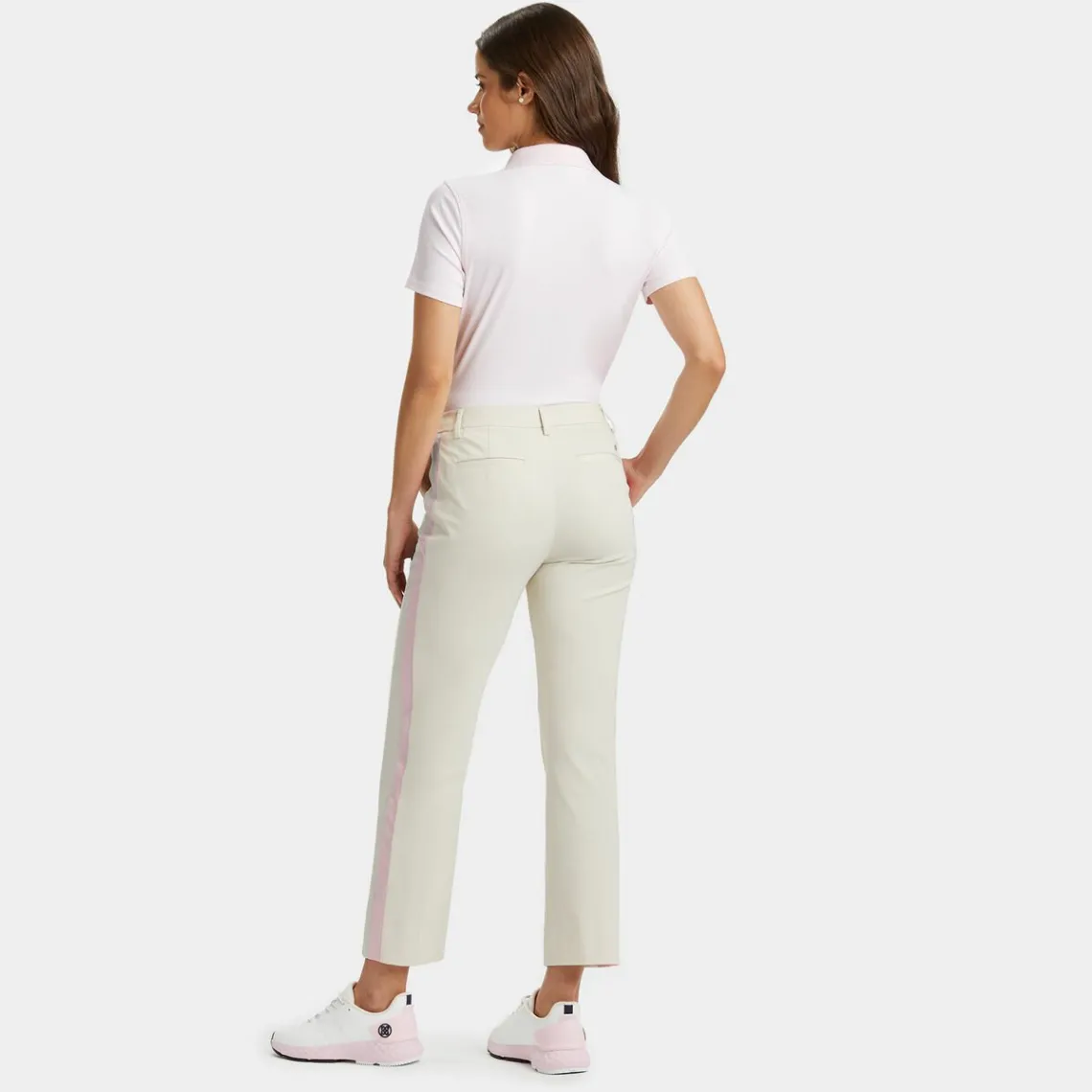 Pants-G/FORE Side Stripe Stretch Tech Twill Mid Rise Straight Leg Trouser