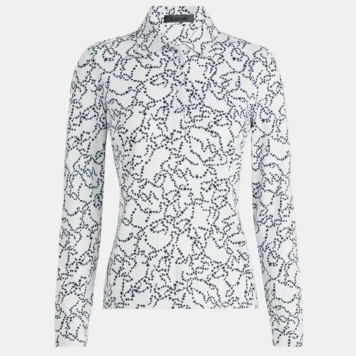 Polos-G/FORE Star Dust Tech Jersey Long Sleeve Polo