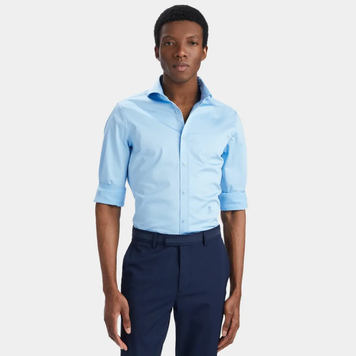 Polos & Shirts-G/FORE Stretch Ice Woven Modern Spread Collar Shirt