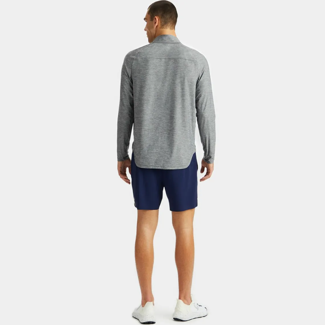 Mid Layers-G/FORE Stretch Tech Quarter Zip Long Sleeve Pullover