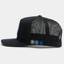 Hats-G/FORE Striped Quarter G Cotton Twill Trucker Hat