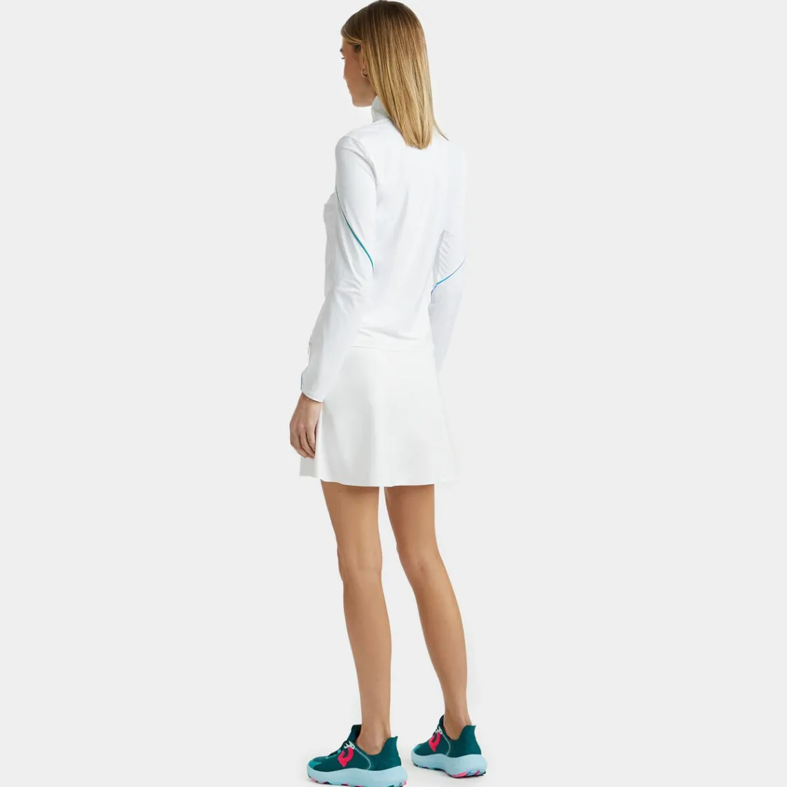 Mid Layers-G/FORE Sun Shield Silky Tech Nylon Quarter Zip Layer