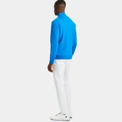 Sweaters-G/FORE V Neck Merino Wool Quarter Zip Sweater