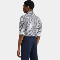 Polos & Shirts-G/FORE Vertical Stripe Stretch Ice Woven Modern Spread Collar Shirt