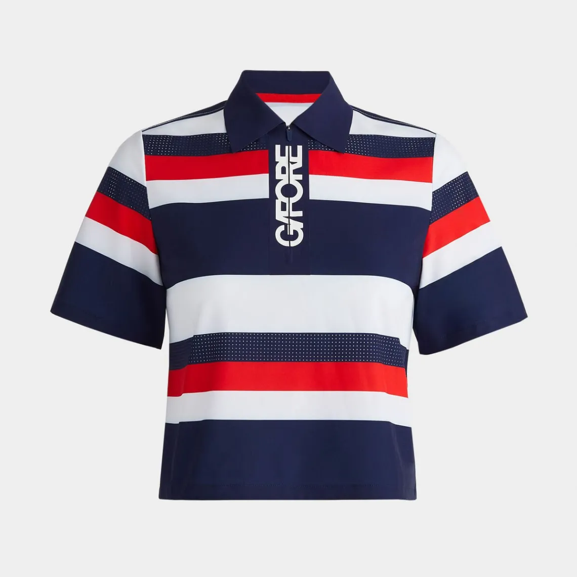 Polos-G/FORE 4-Way Stretch Cropped Quarter Zip Ops Polo