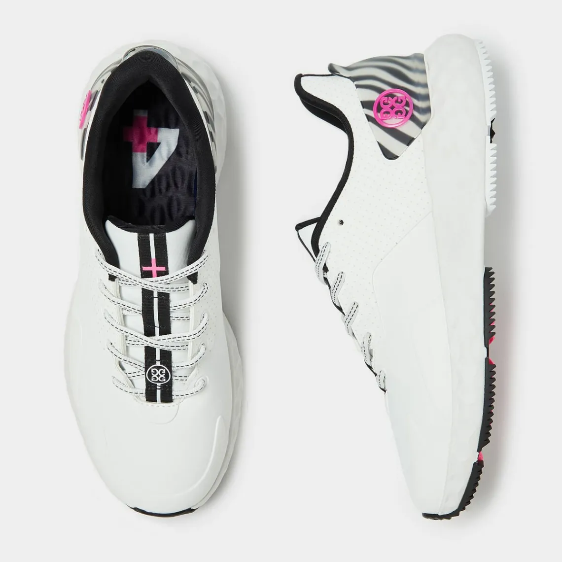 Mg4+-G/FORE Women's Mg4+ Perforated Zebra Accent Golf Shoe