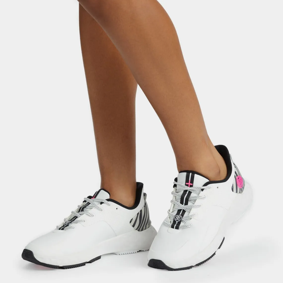 Mg4+-G/FORE Women's Mg4+ Perforated Zebra Accent Golf Shoe